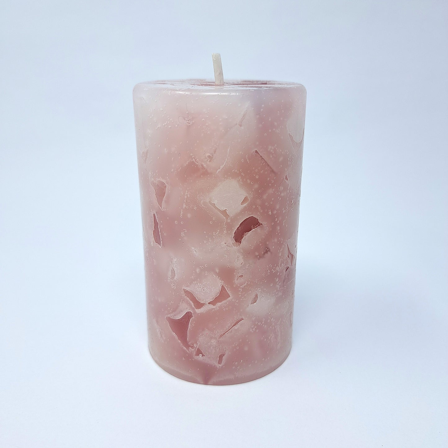 Stumpenkerze altrosa