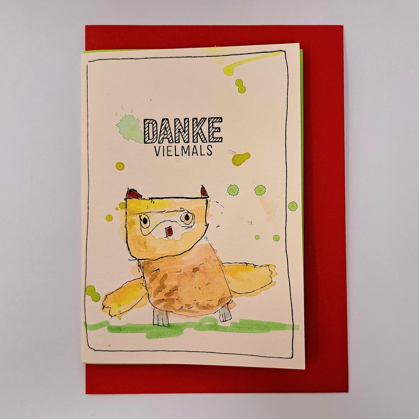 Karte "Danke vielmals"