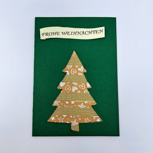 Weihnachtskarte "Tannenbaum grün"