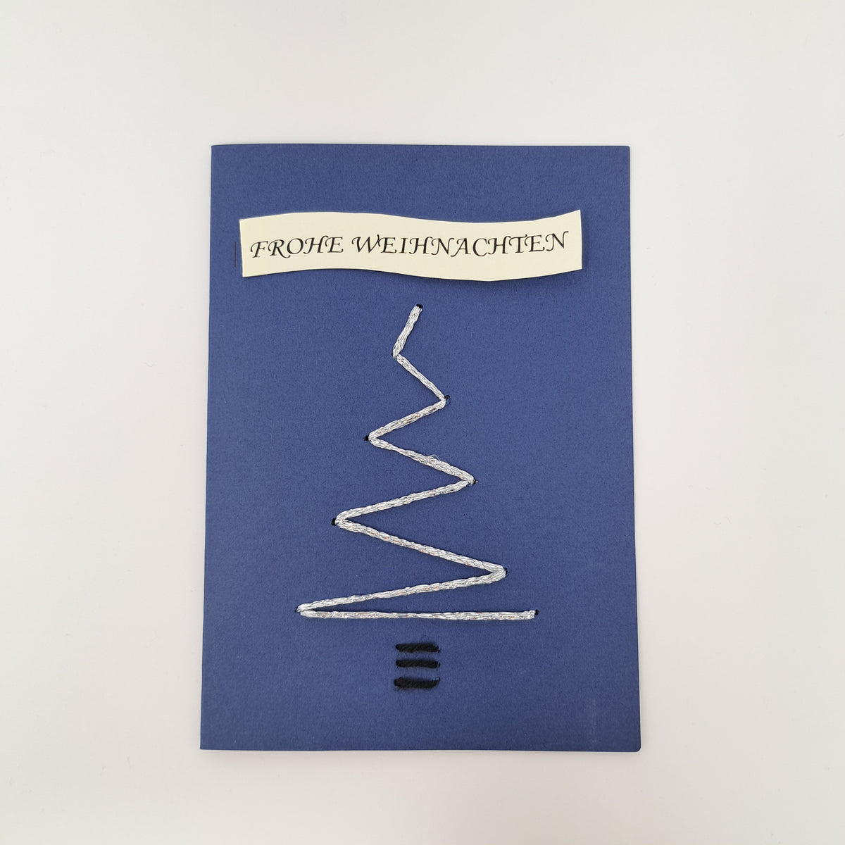 Weihnachtskarte "Tannenbaum blau"