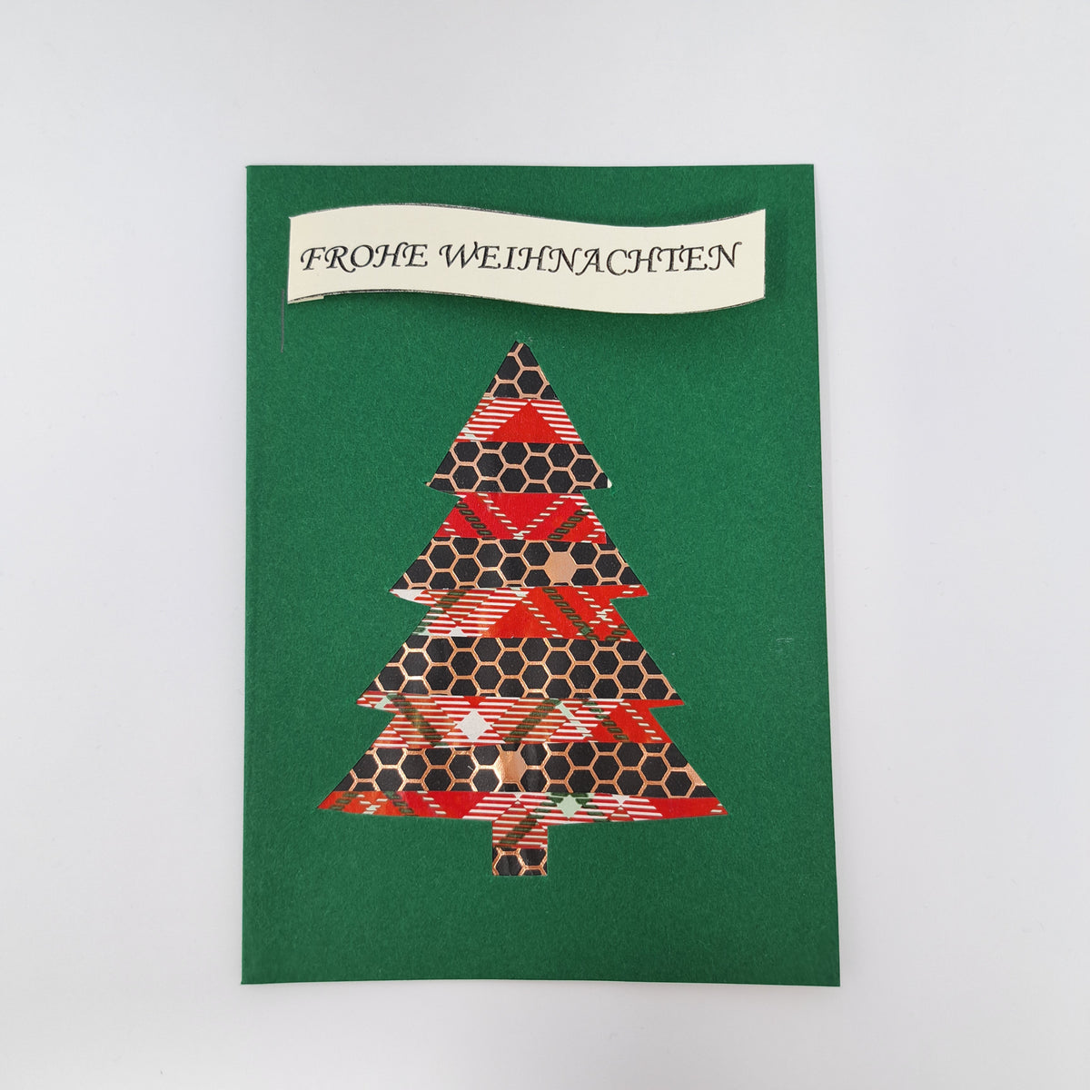 Weihnachtskarte "Tannenbaum grün"