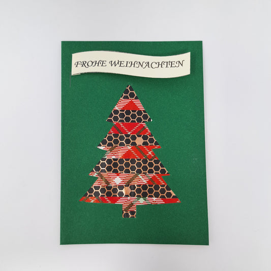 Weihnachtskarte "Tannenbaum grün"