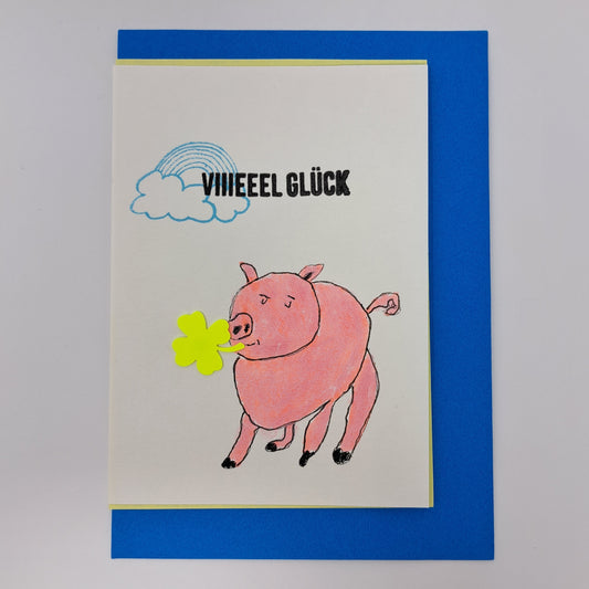 Karte "Viel Glück"