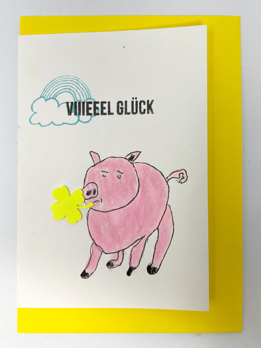 Karte "Viel Glück"