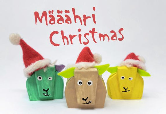 Weihnachtskarte "Määähri Christmas"